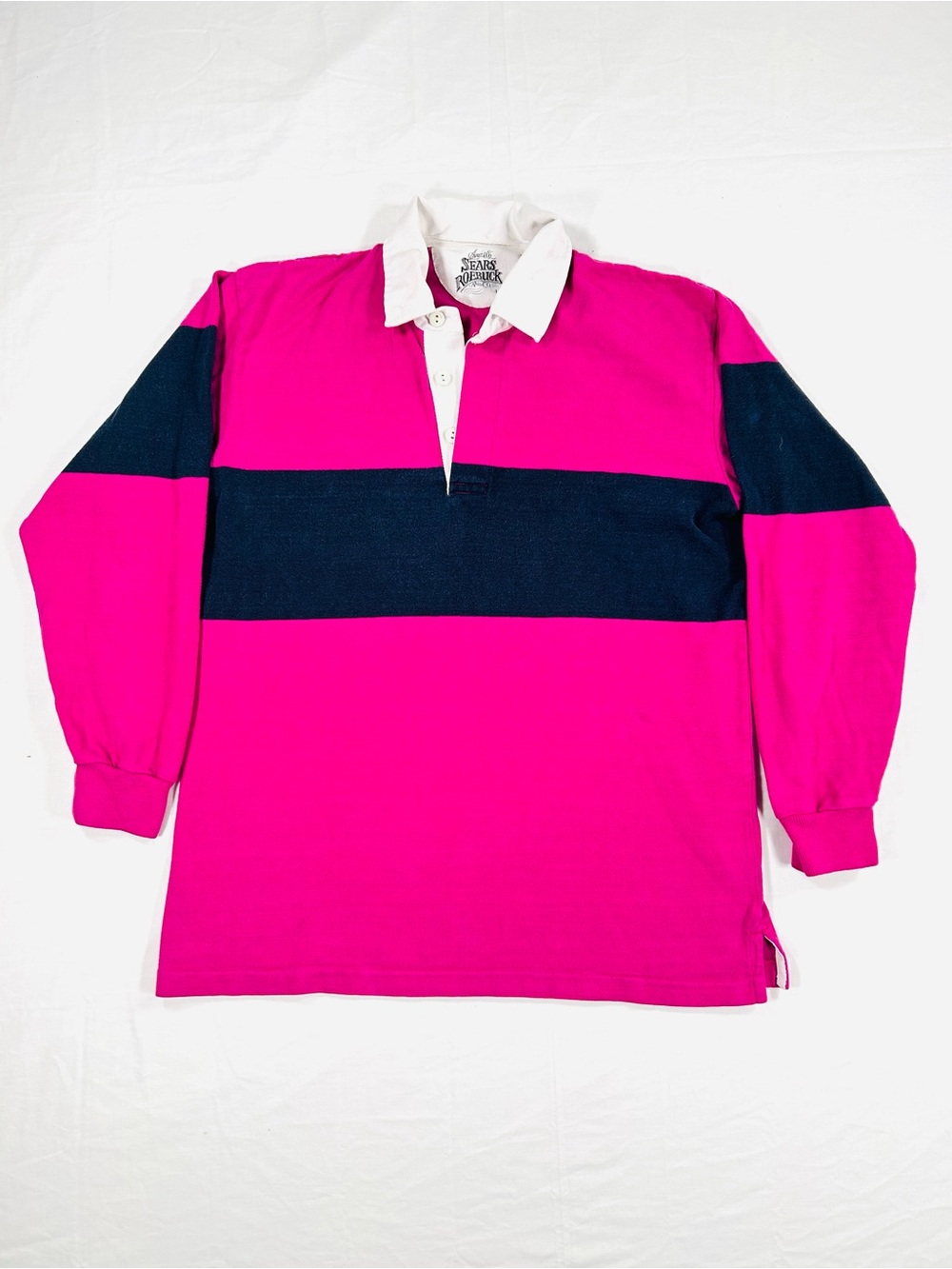 Vintage Sears Roebuck and Co. Rugby Long Sleeve Shirt